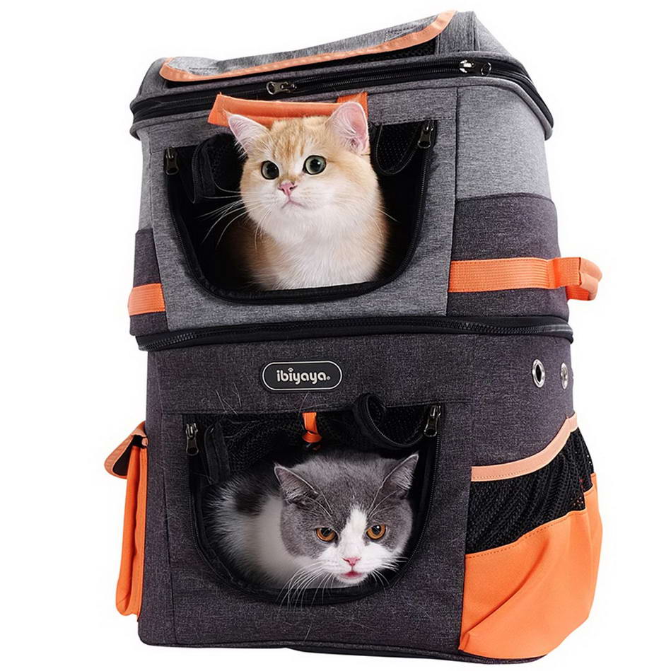 Tierrucksack für 2 Katzen
