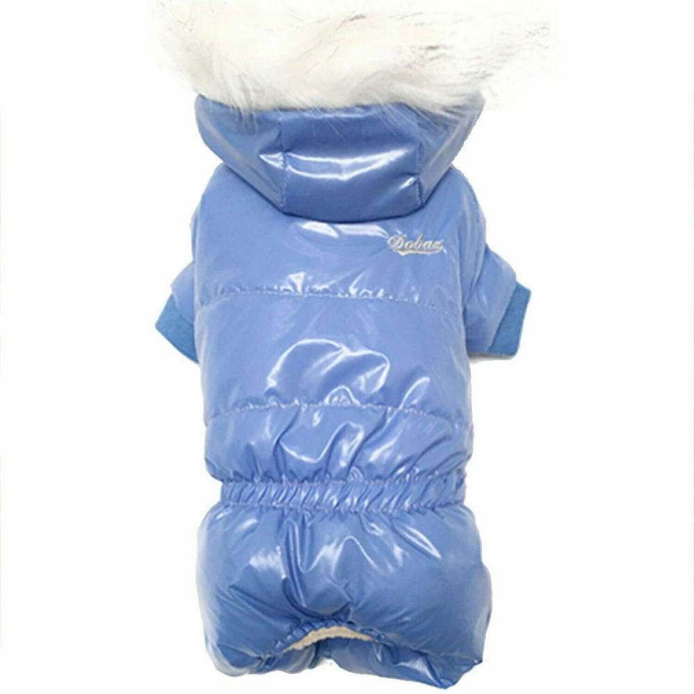 Hunde Schneeanzug Francesco Blau - warme Hundebekleidung