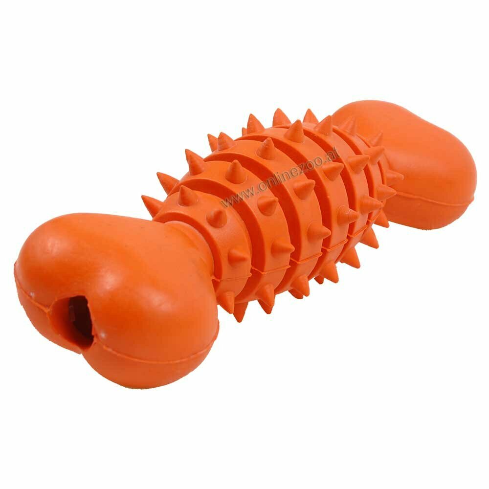 Hundeknochen Orange als Hundespielzeug
