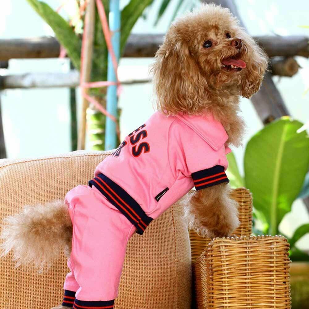 Fitness Club Trainingsanzug für Hunde rosa