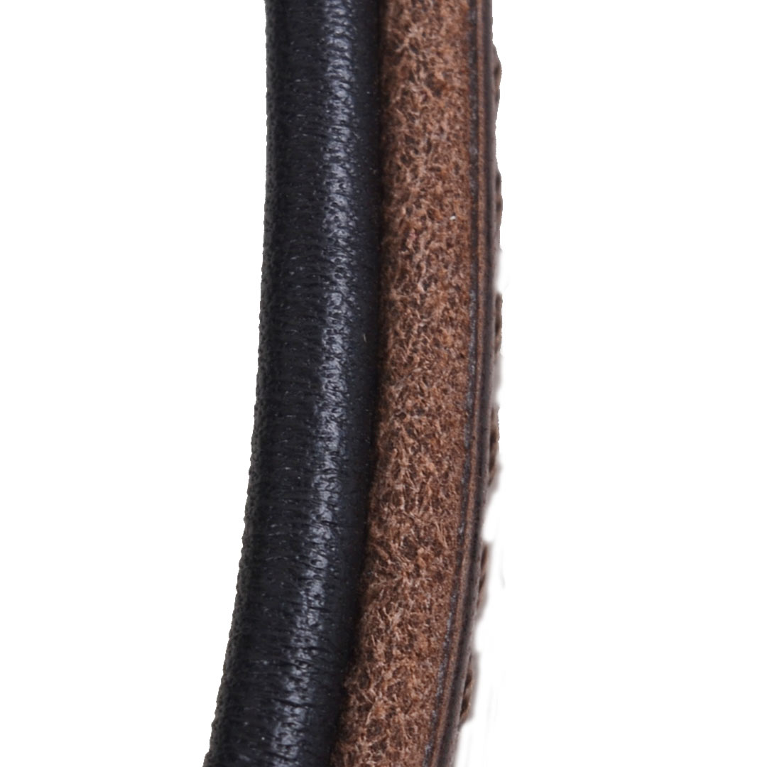 Braunes robustes Leder an der Außenseite und weiches Lederfutter für besten Tragekomfort