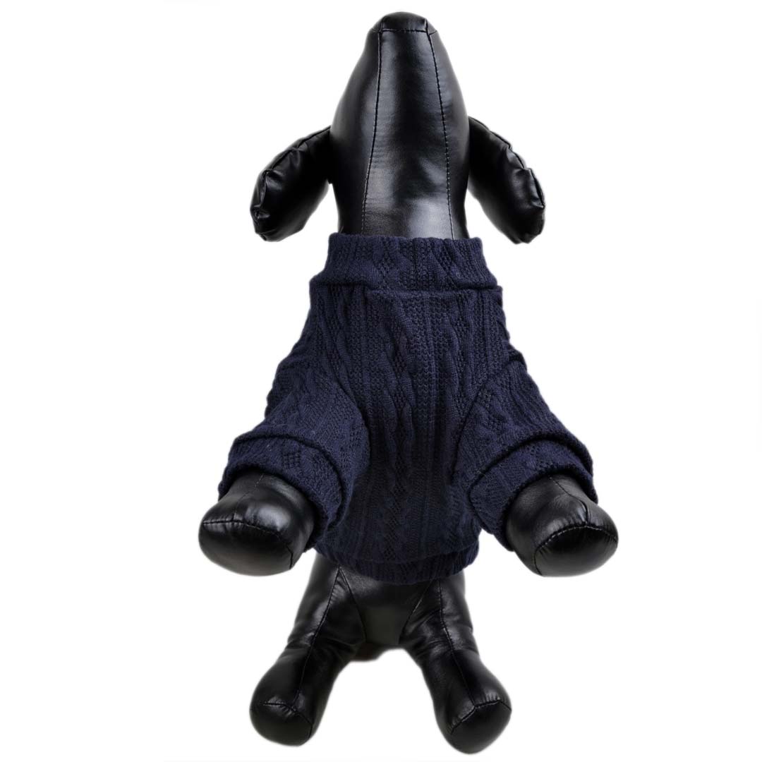 Hundebekleidung für die kalten Tage, navyblauer Hundesweater
