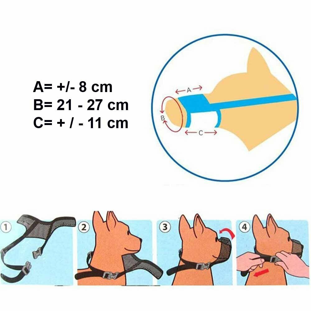 Maulkorb für Hunde von ca. 35 - 60 kg