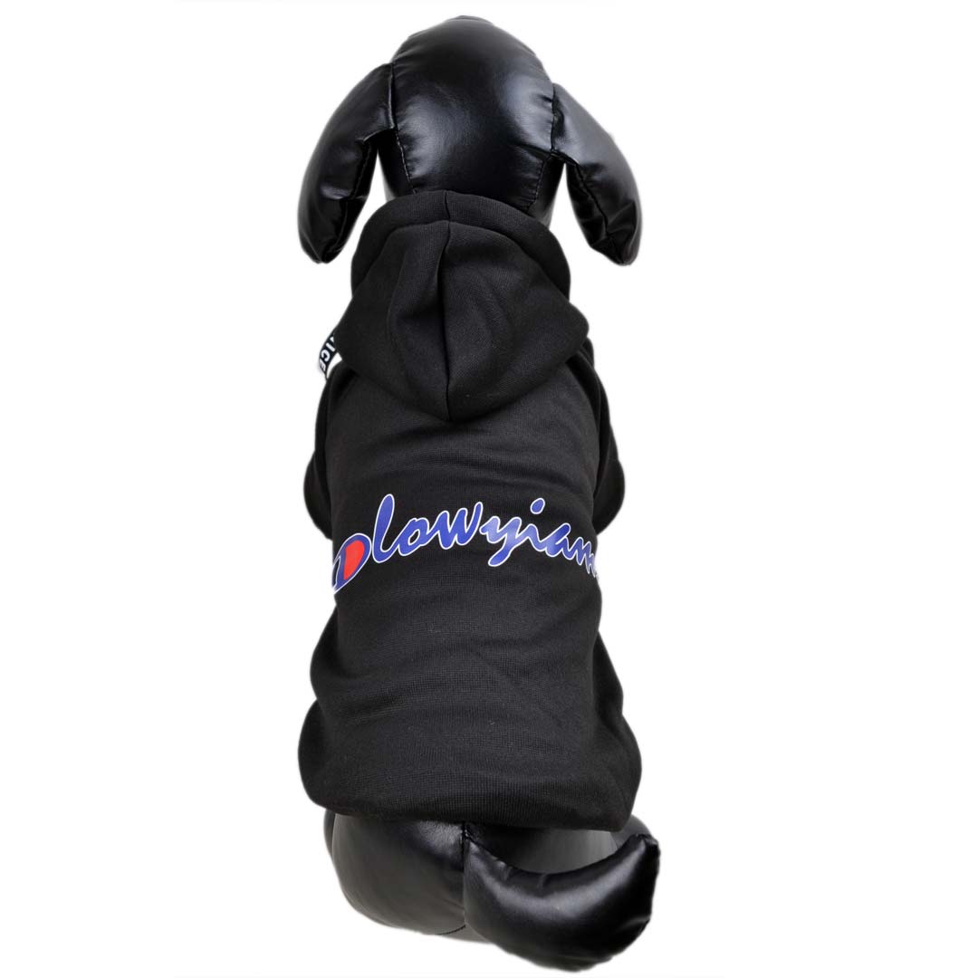 schwarzer Hundehoody schwarz für sportliches Aussehen