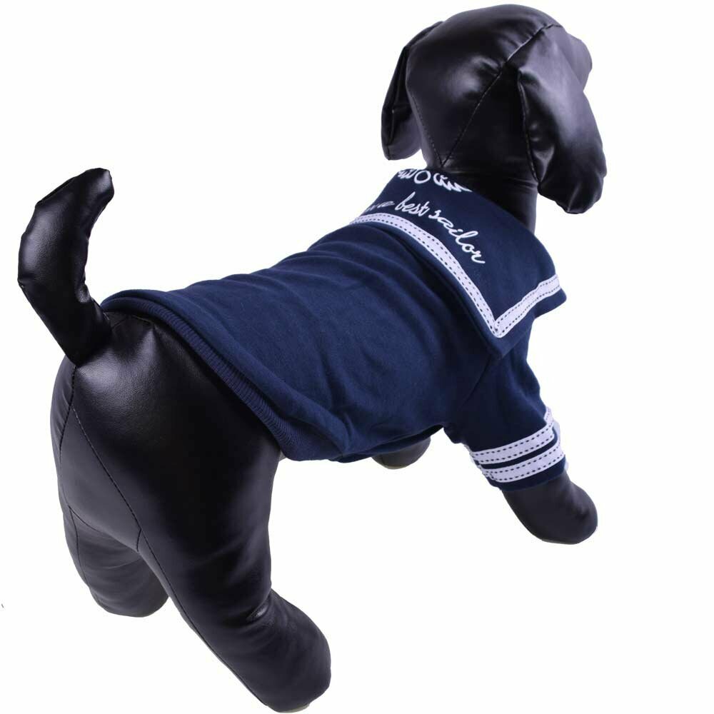 Warmer Hundepullover - Navy Matrosenkostüm für Hunde