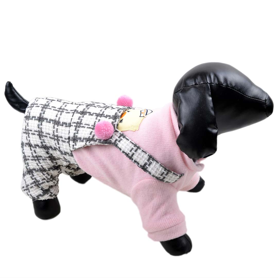 warme Hundebekleidung - rosa Hundemantel