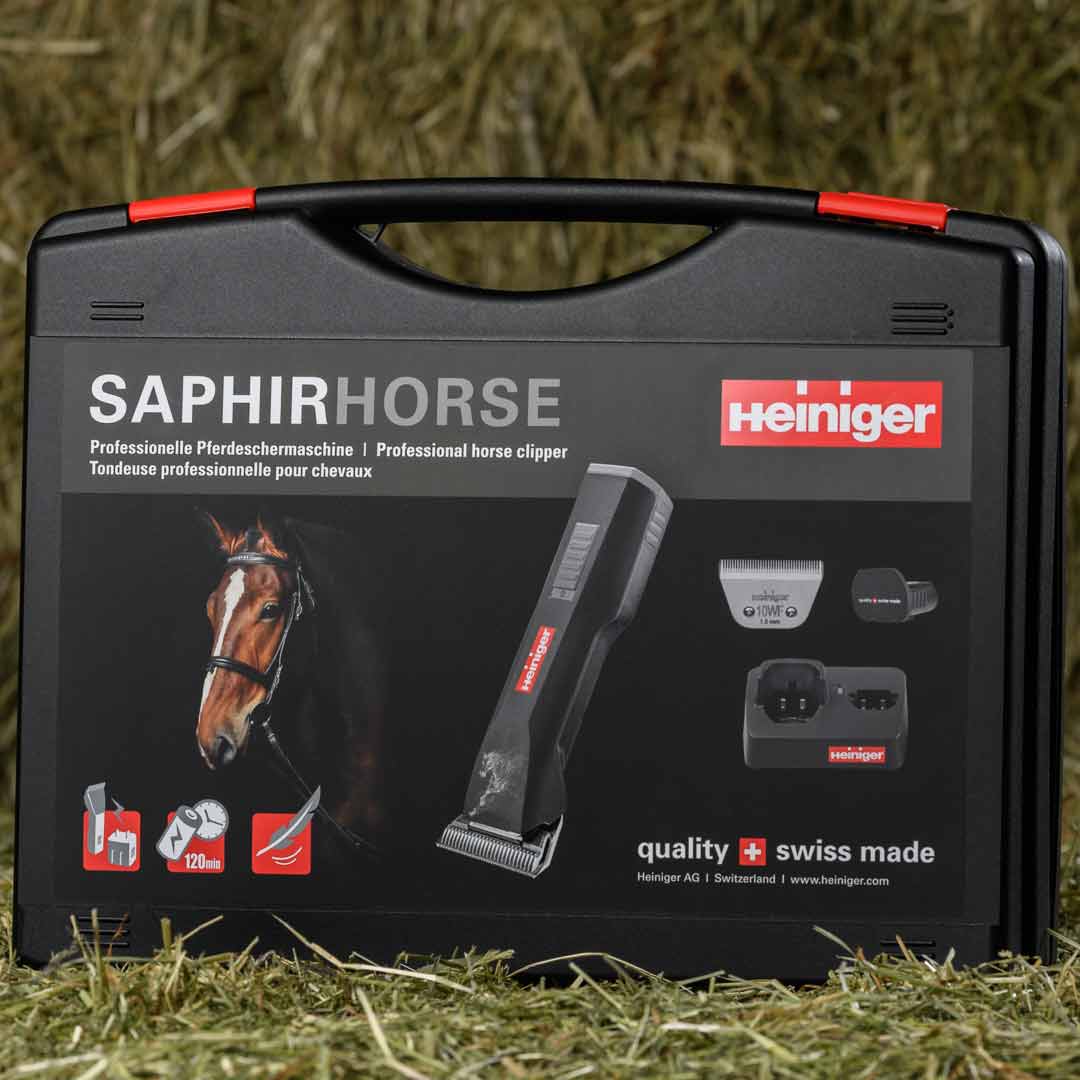 Heiniger Saphir Horse mit Akkus und extra breitem Scherkopf