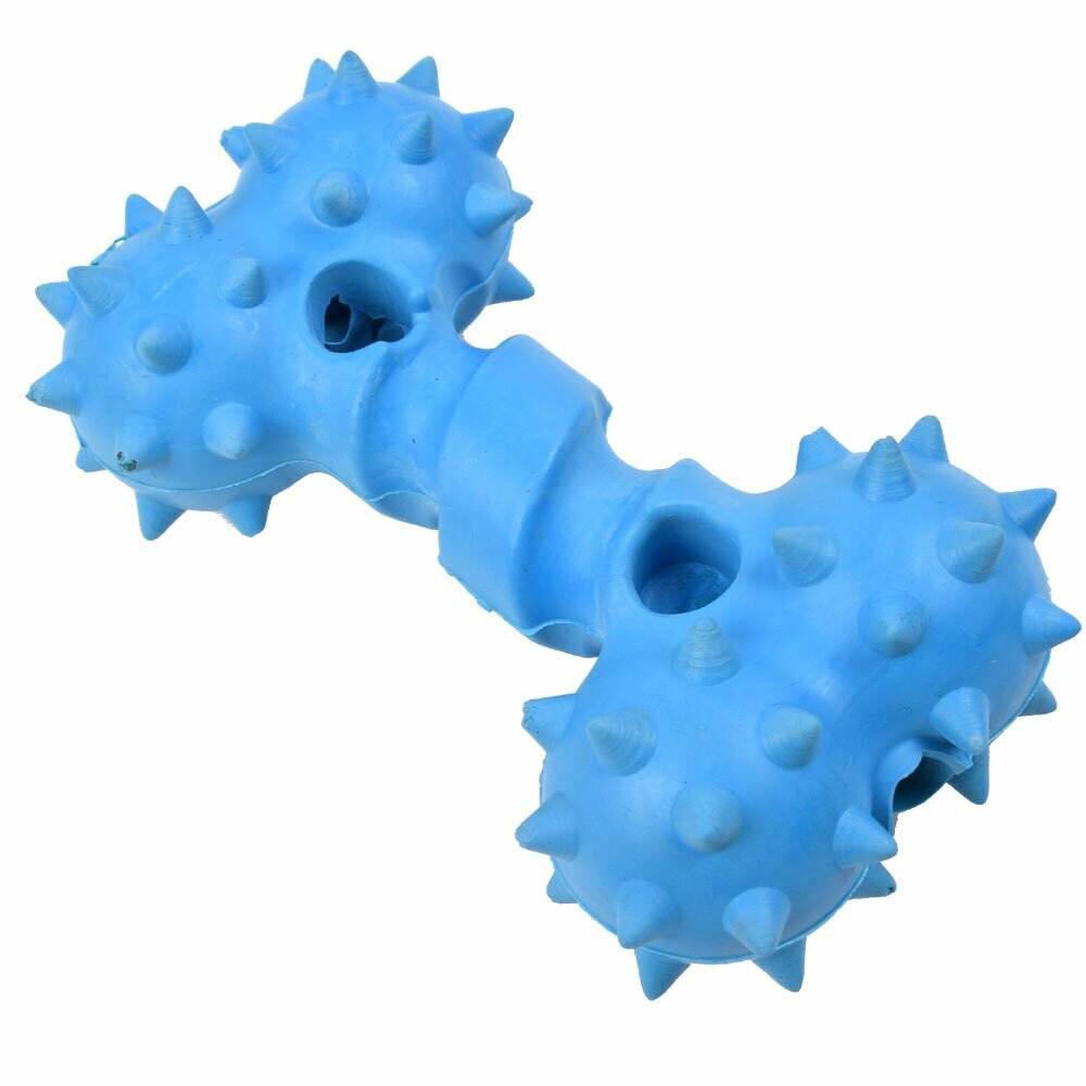Blauer Gummiknochen 12 cm -10 Jahre Onlinezoo Hundespielzeug Aktion