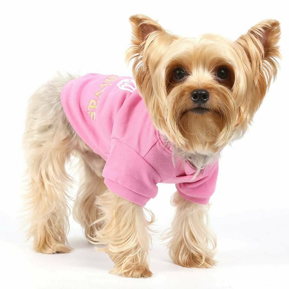 Warmer Hundepullover rosa von DoggyDolly
