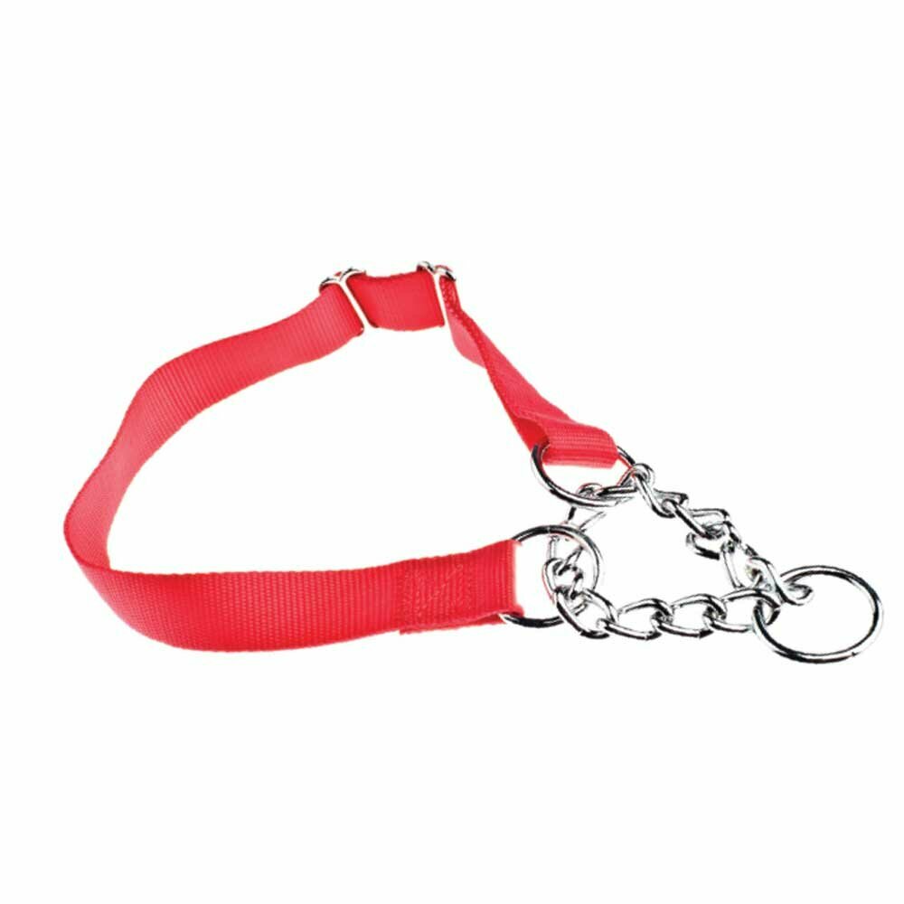 rotes Nylon Halsband - Hundehalsband 1 cm Breit