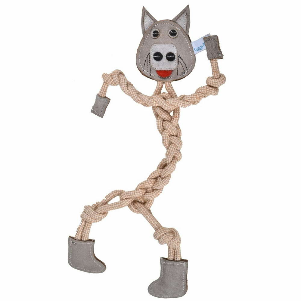 Böser Wolf Hundespielzeug aus Rohfasern