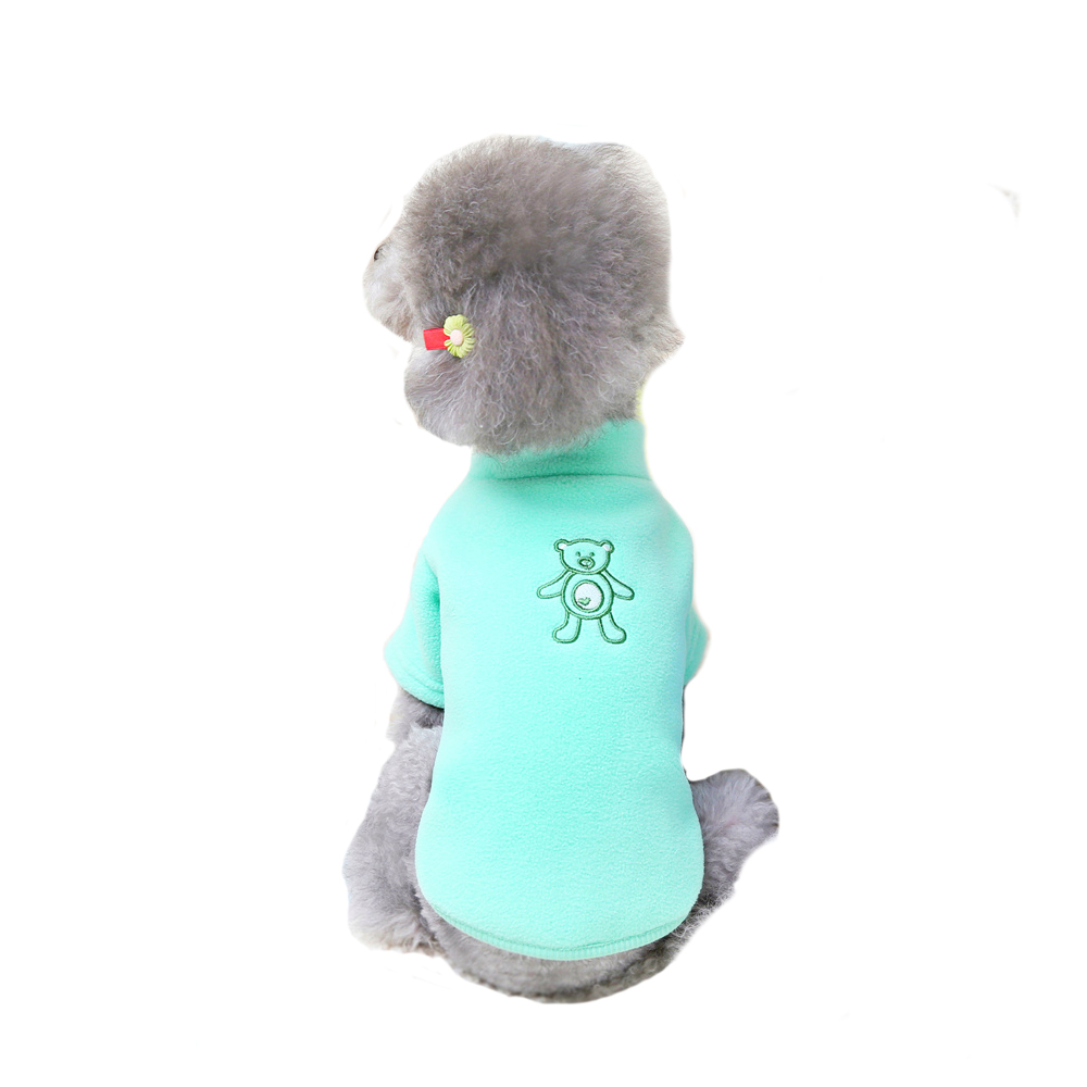 Kuschelig warmer Hundepullover - Grüner Teddysweater