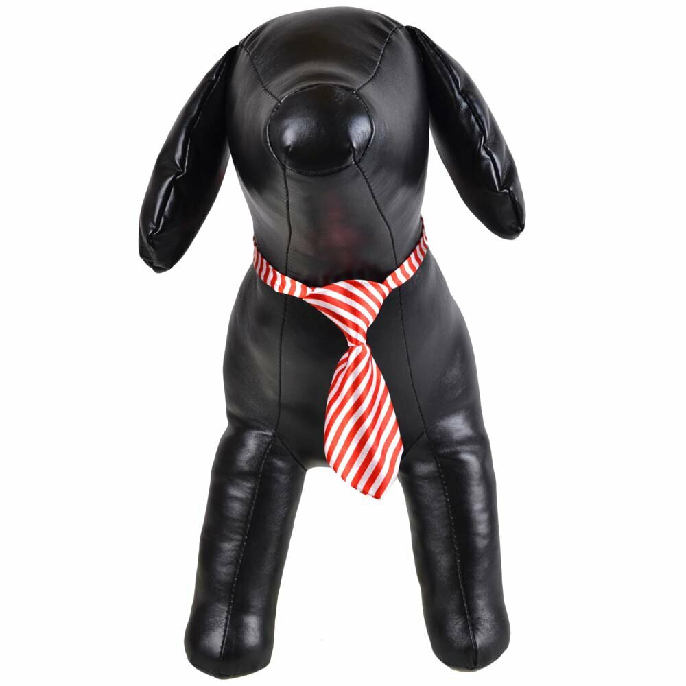 Krawatte für Hunde rot gestreift