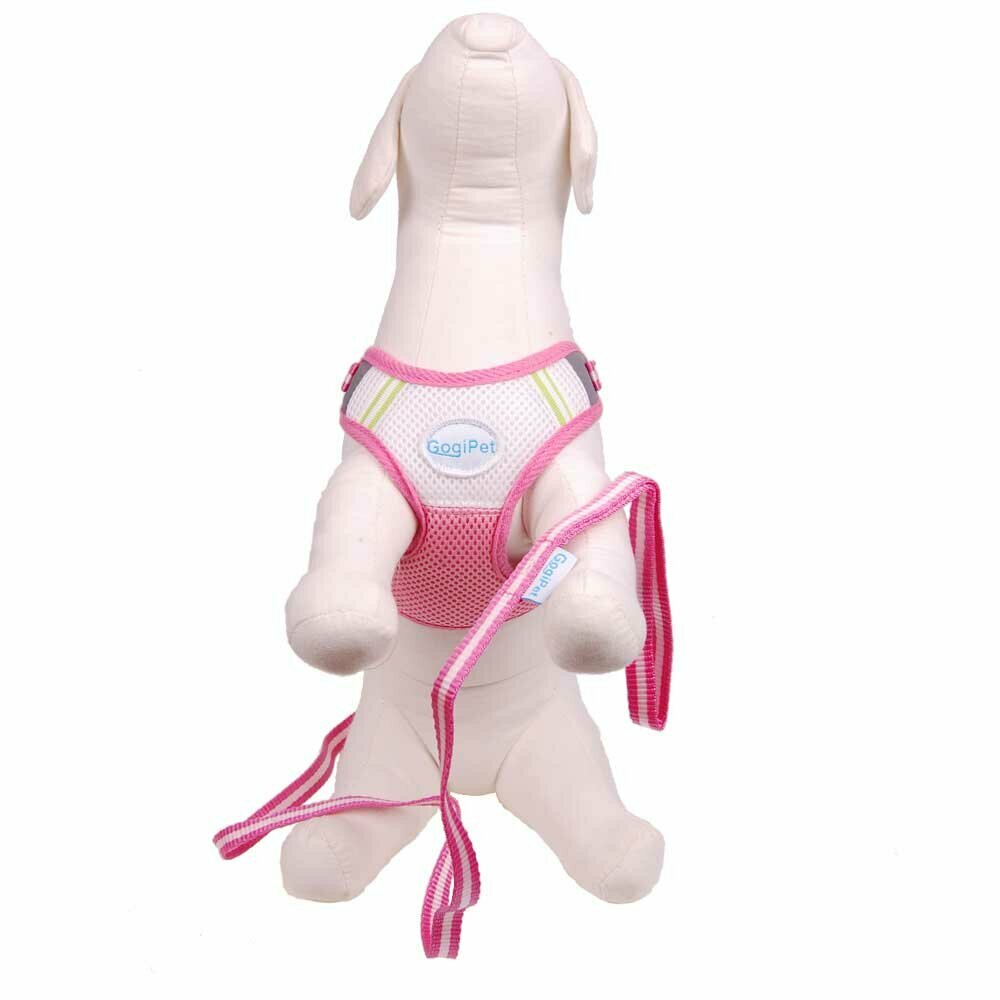 Hundebrustgeschirr für kleine Hunde - rosa Sofgtgeschirr für keine Hunde von GogiPet ®