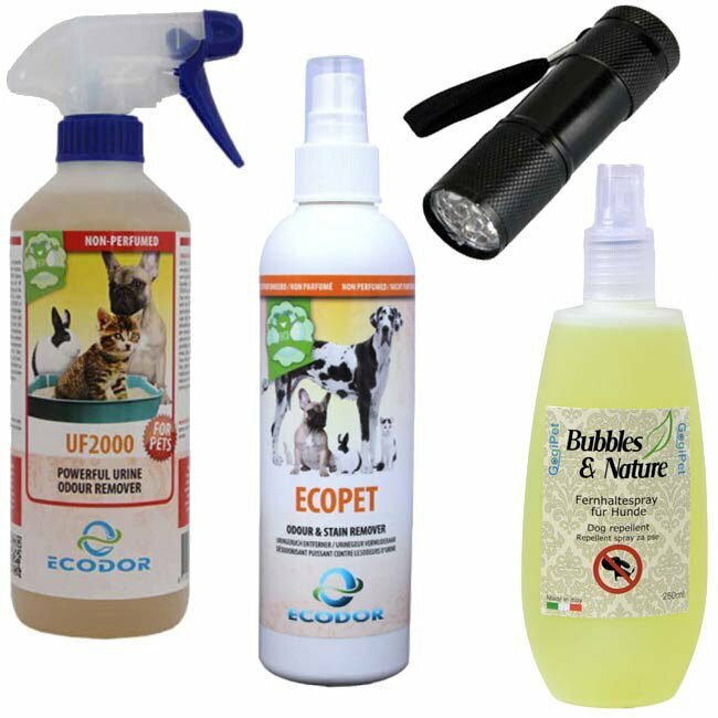 Hundefernhaltespray und Urin-Kombipaket