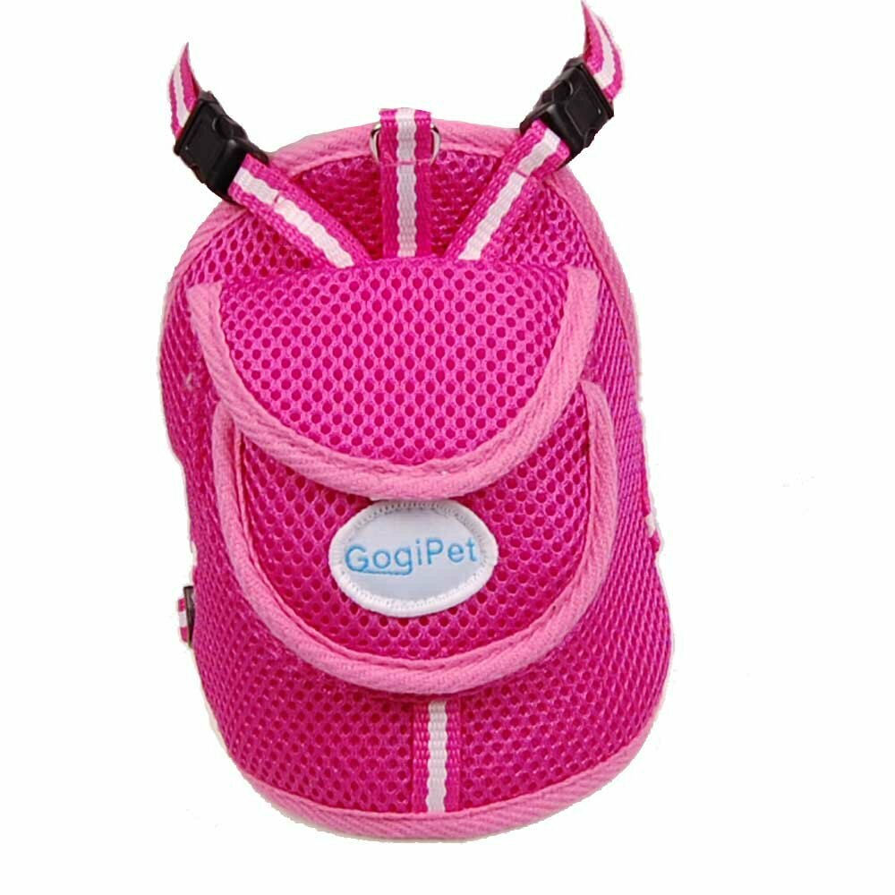GogiPet ® Hunderucksack Pink - Hundebrustgeschirr