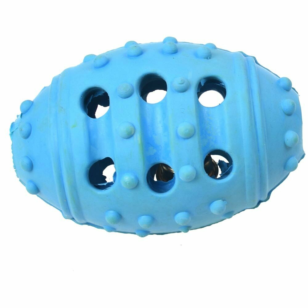 Gummi Ei blau mit 9,5 cm und 5 cm Ø -10 Jahre Onlinezoo Hundespielzeug Aktion