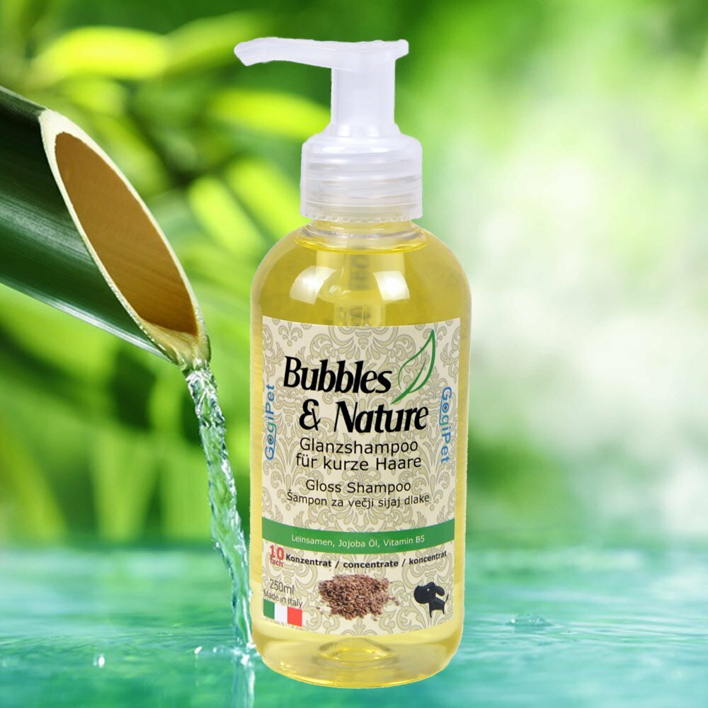 Bubbles & Nature Glanz Hundeshampoo für kurzhaarige Hunde