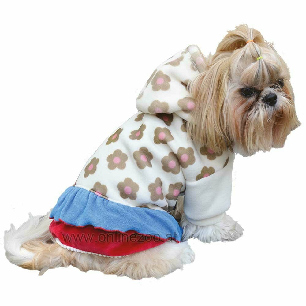 schönes Hundekleid für den Winter - warme Hundebekleidung von DoggyDolly W332