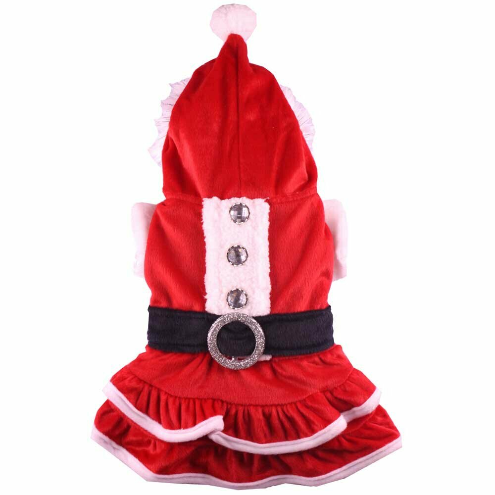 Weihnachtsmantel für große Hunde mit Kleid von DoggyDolly