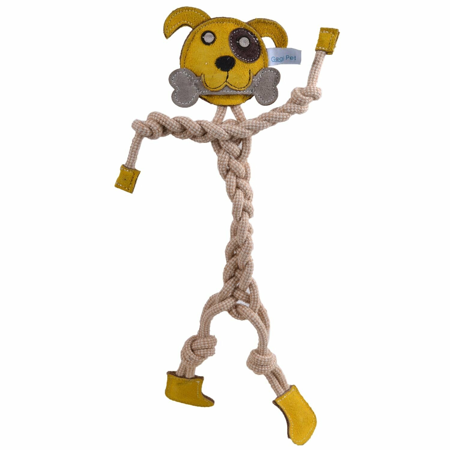 Hundespielzeug GogiPet ® Naturetoy Hunde mit Knochen 40 cm