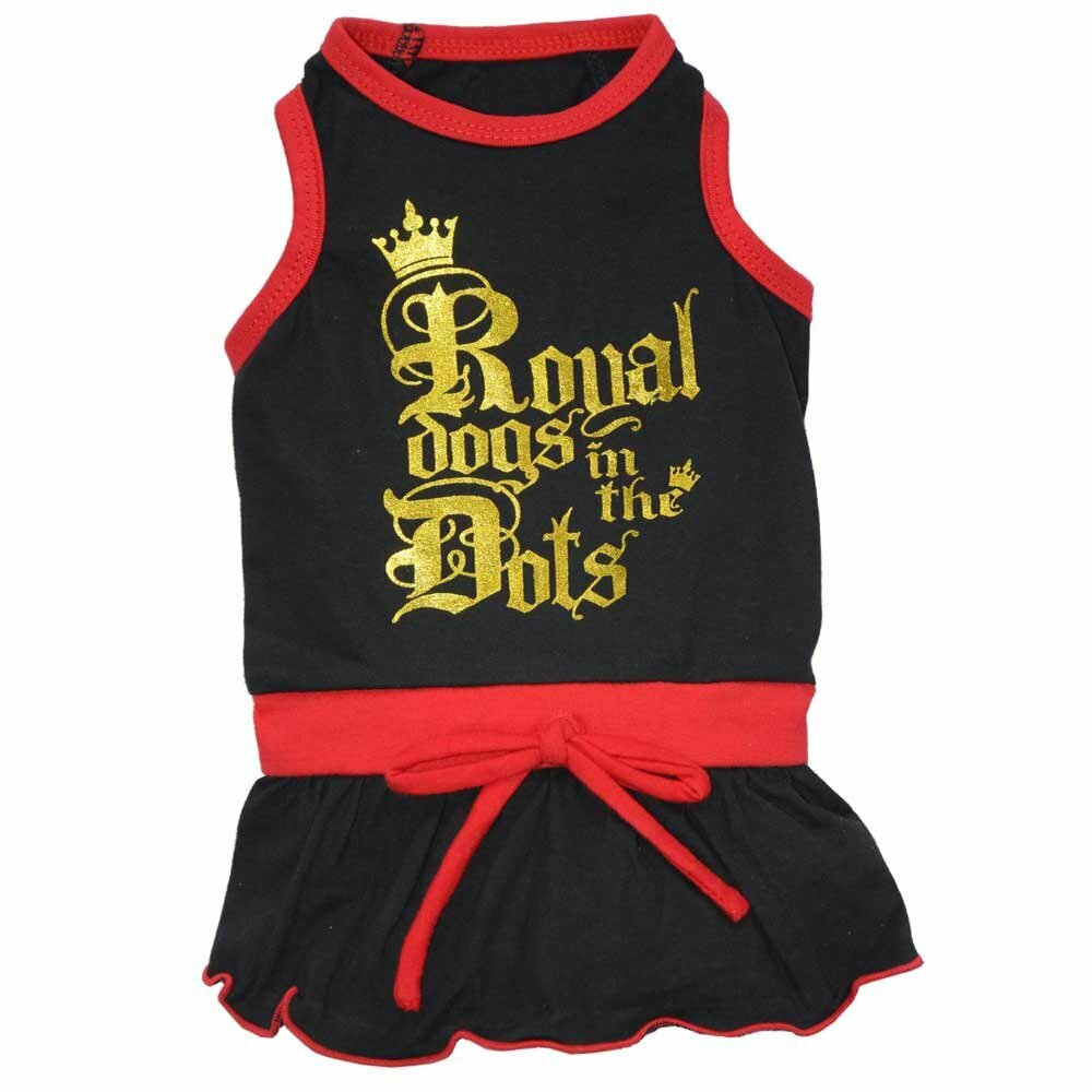 Royal Hundekleid schwarz für Mops und Co.