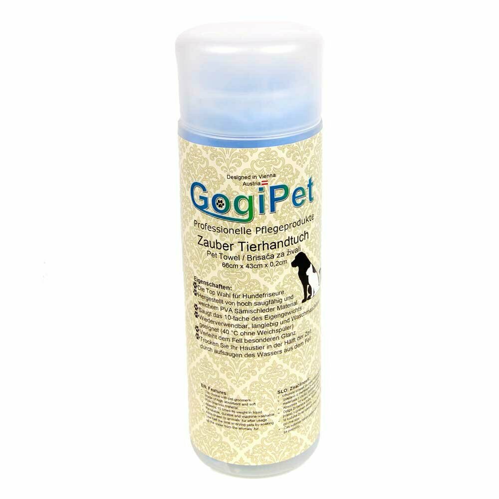 GogiPet Magic Tierhandtuch -  super absorbierendes Badetuch - GogiPet® Hundehandtuch