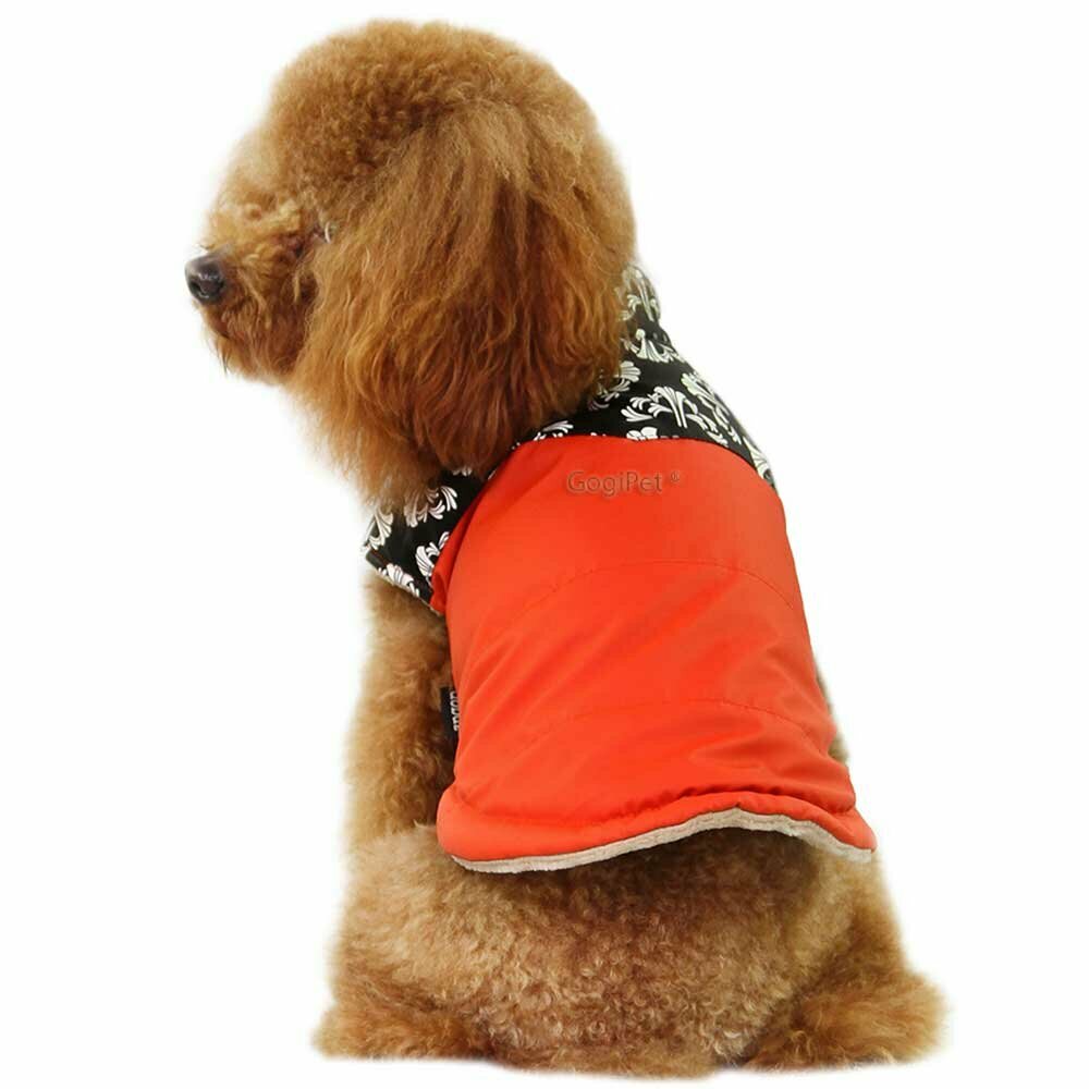 Hundebekleidung für den Winter Hundemantel Nancy orange