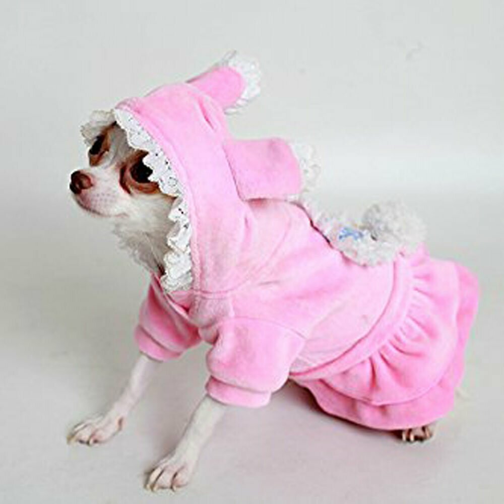 Bunny Kostüm für Hunde rosa