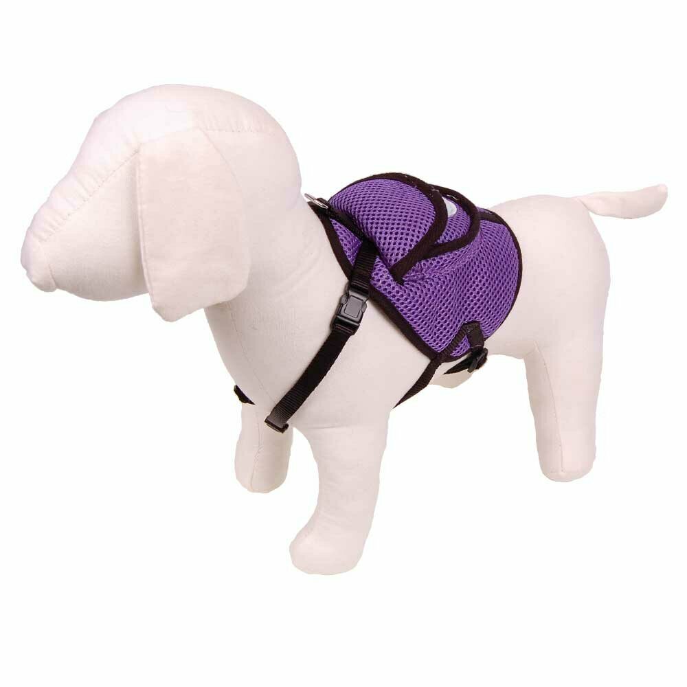 Hundebrustgeschirr lila Rucksack mit Hundeleine GogiPet ®