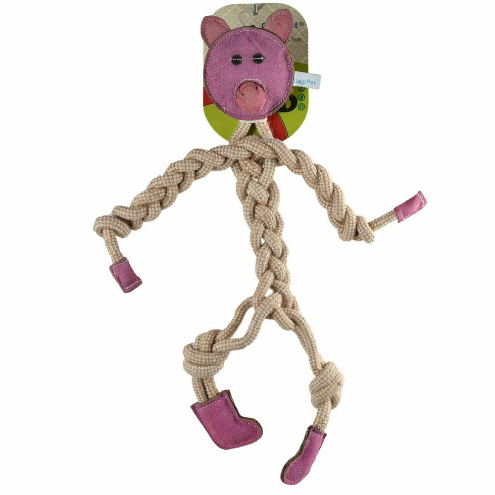 Natürliches Hundespielzeug - Schweinchen Hundespielzeug von GogiPet ®