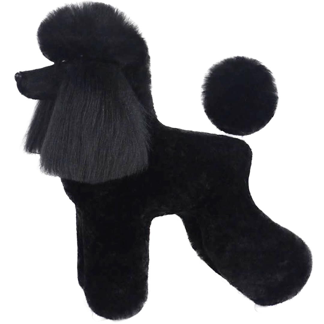 Fell für Pudel Modellhund - Pudel Trainingshund (schwarz)