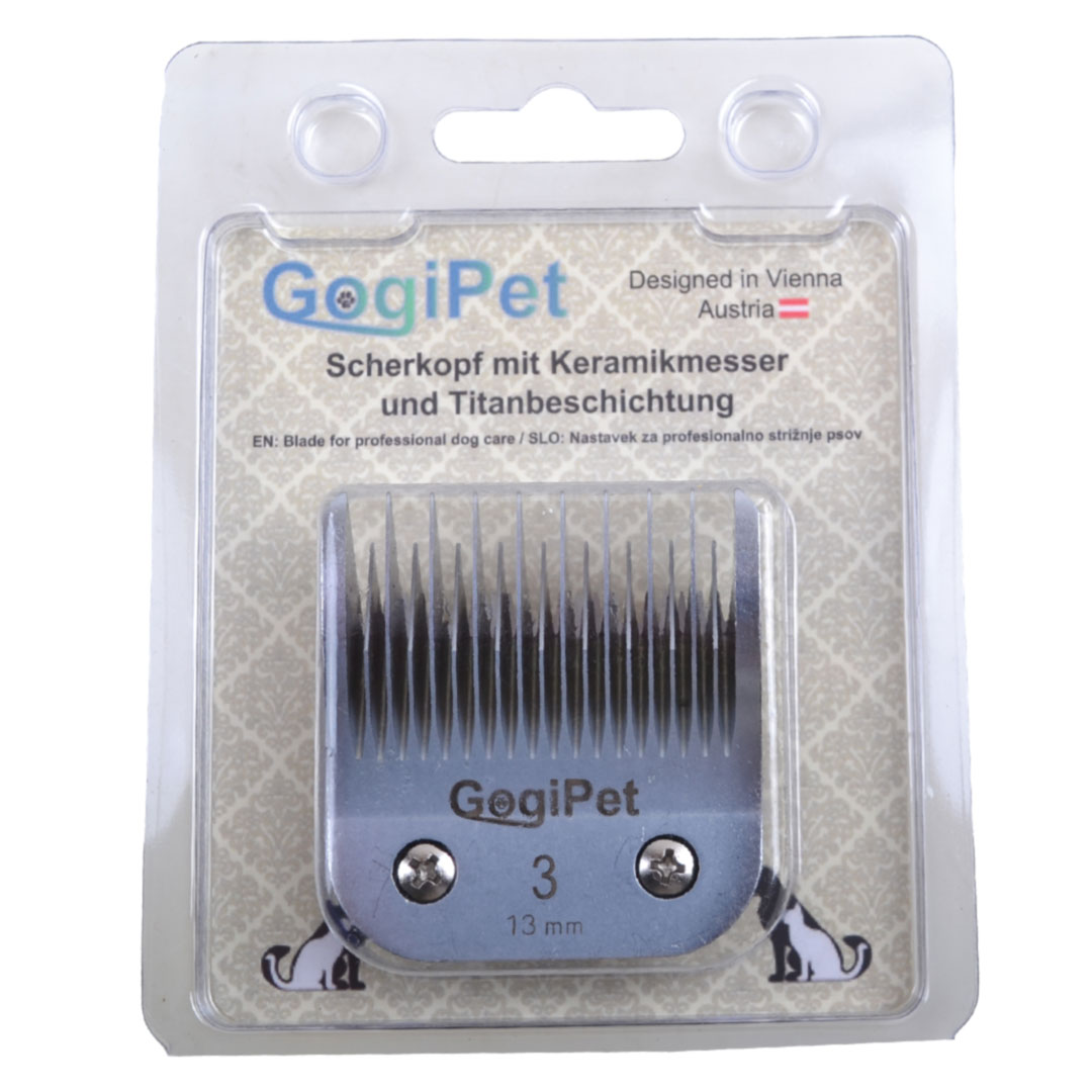 GogiPet Scherköpfe für Hundeschermaschinen und Katzenschermaschinen mit dem standard Scherkopfsystem