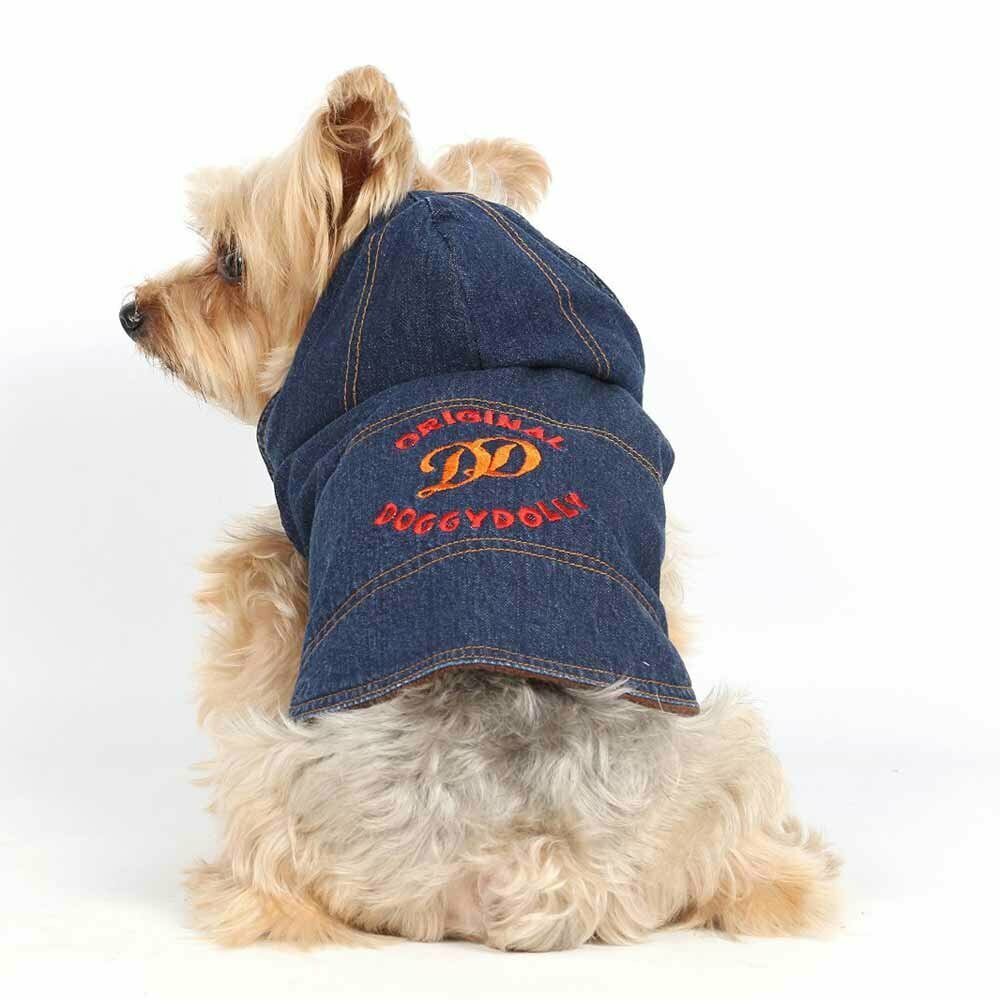 Jeans Hundejacke für den Winter von DoggyDolly W312