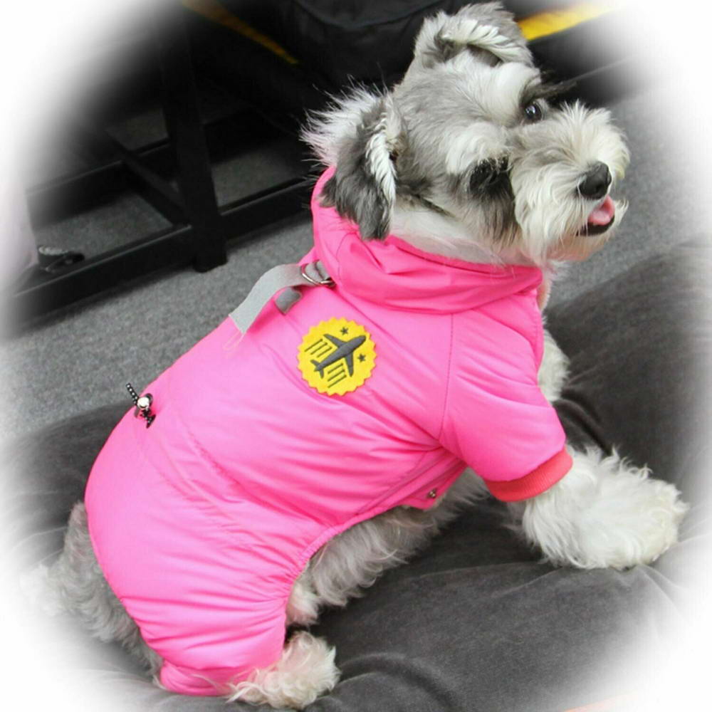 Warme Hundekleidung - Airforce Rosa