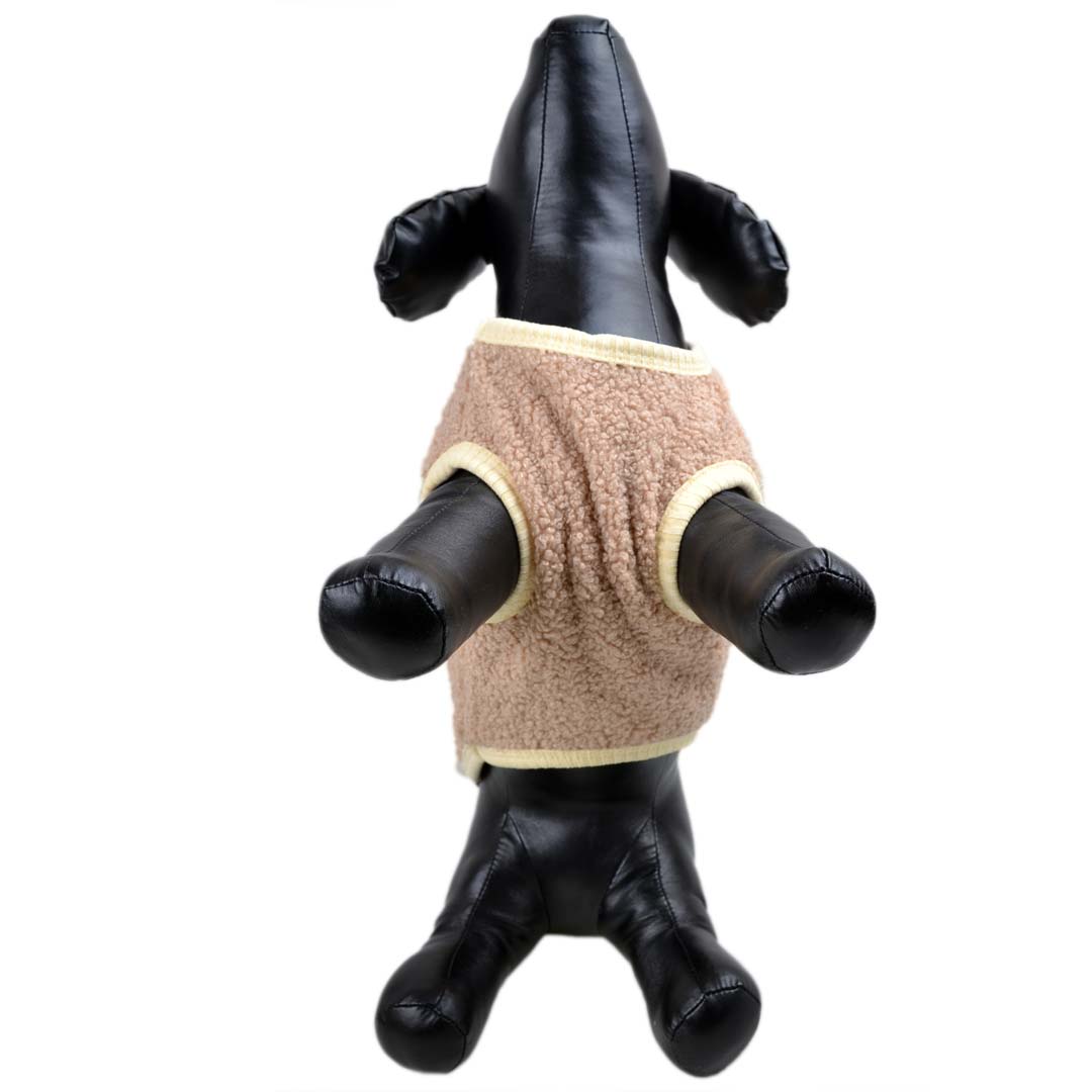 Cappuccino Teddy Hundesweater aus flauschigem, Kuschel Fleece