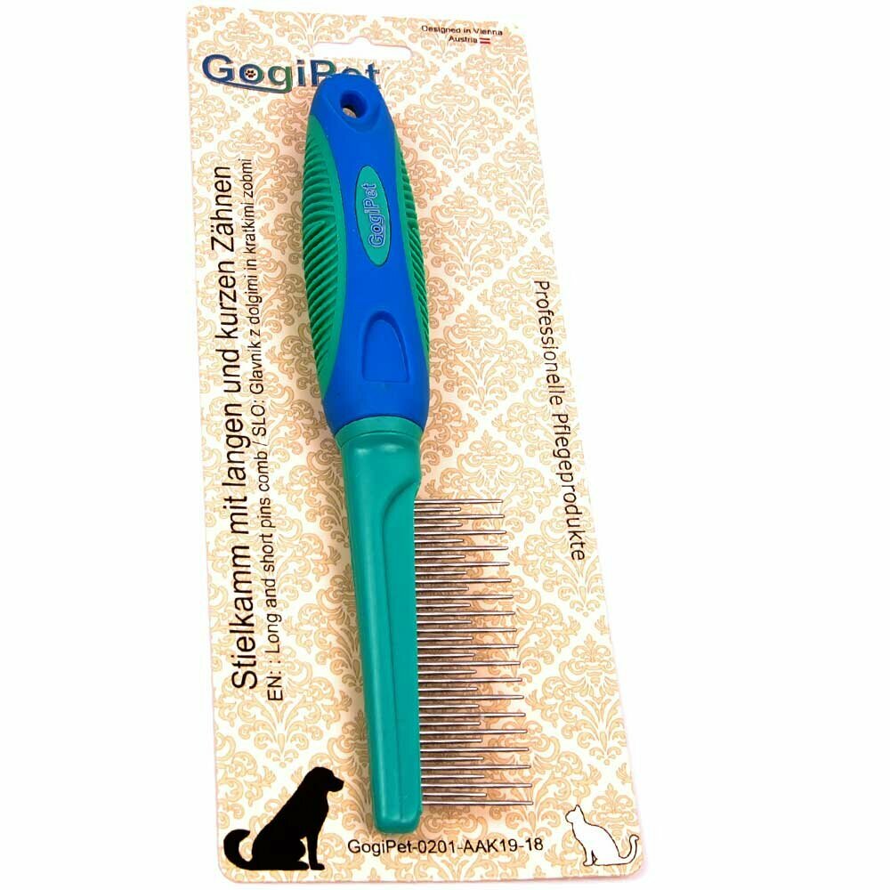 GogiPet® Hundekamm mit langen und kurzen Zähnen