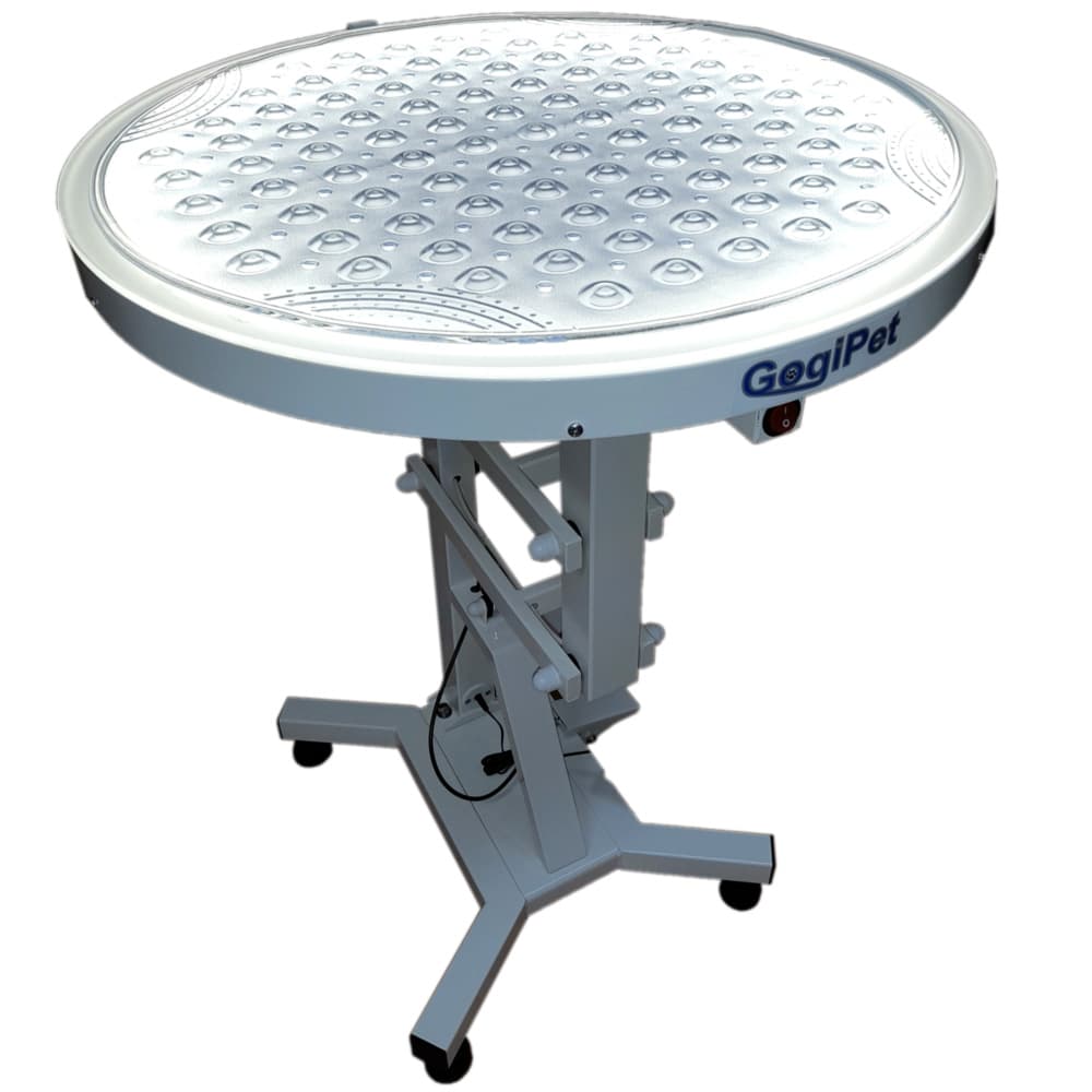 Runder Trimmtisch mit beleuchteter Tischplatte rund - GogiPet Starlight