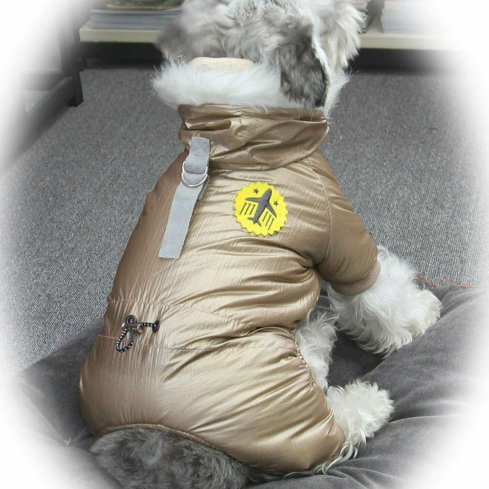 Warme Hundekleidung - Airforce Gold