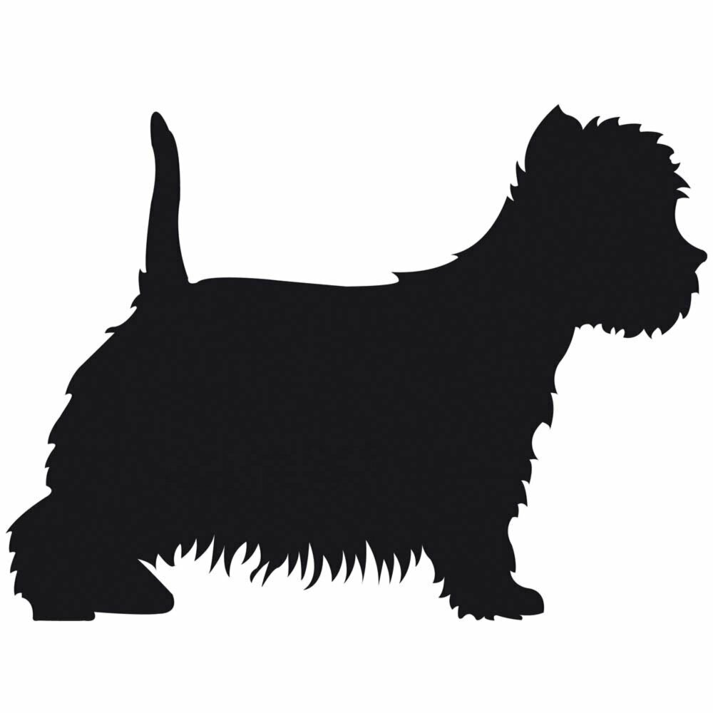 West Highland Terrier Aufkleber für den Hundesalon und Hundeliebhaber