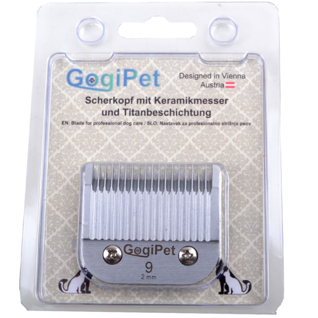 Size 9 Scherkopf mit 2 mm Schnittlänge von GogiPet für professionelle Snap On Hundeschermaschinen