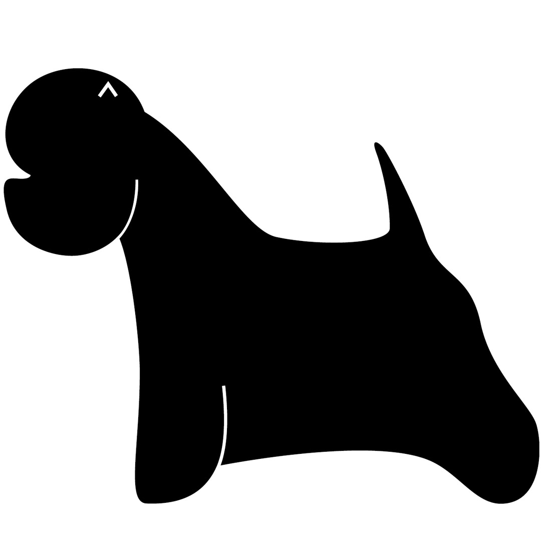 Hunde Aufkleber - West Highland Terrier Sticker für den Hundesalon und Westy Liebhaber