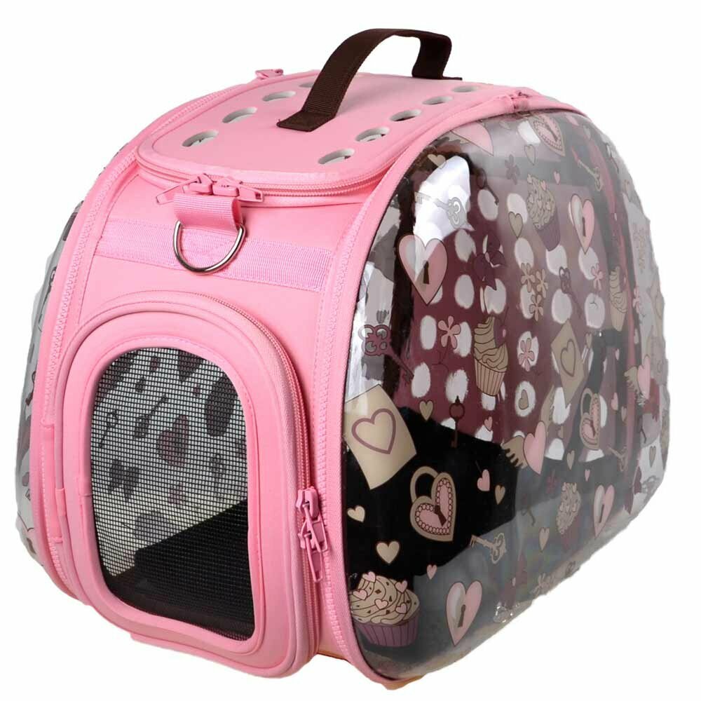 Rosa Tiertransporttasche von GogiPet empfohlen