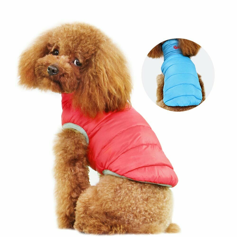Hochwertige Hundejacke mit echten Gänsedaunen - warme Hundebekleidung