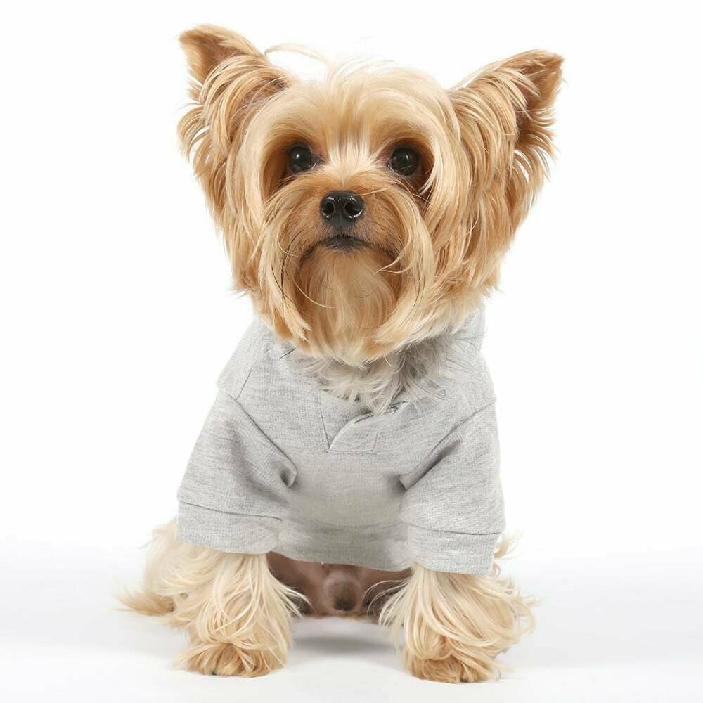 Grauer Sweater für Hunde - warme Hundebekleidung