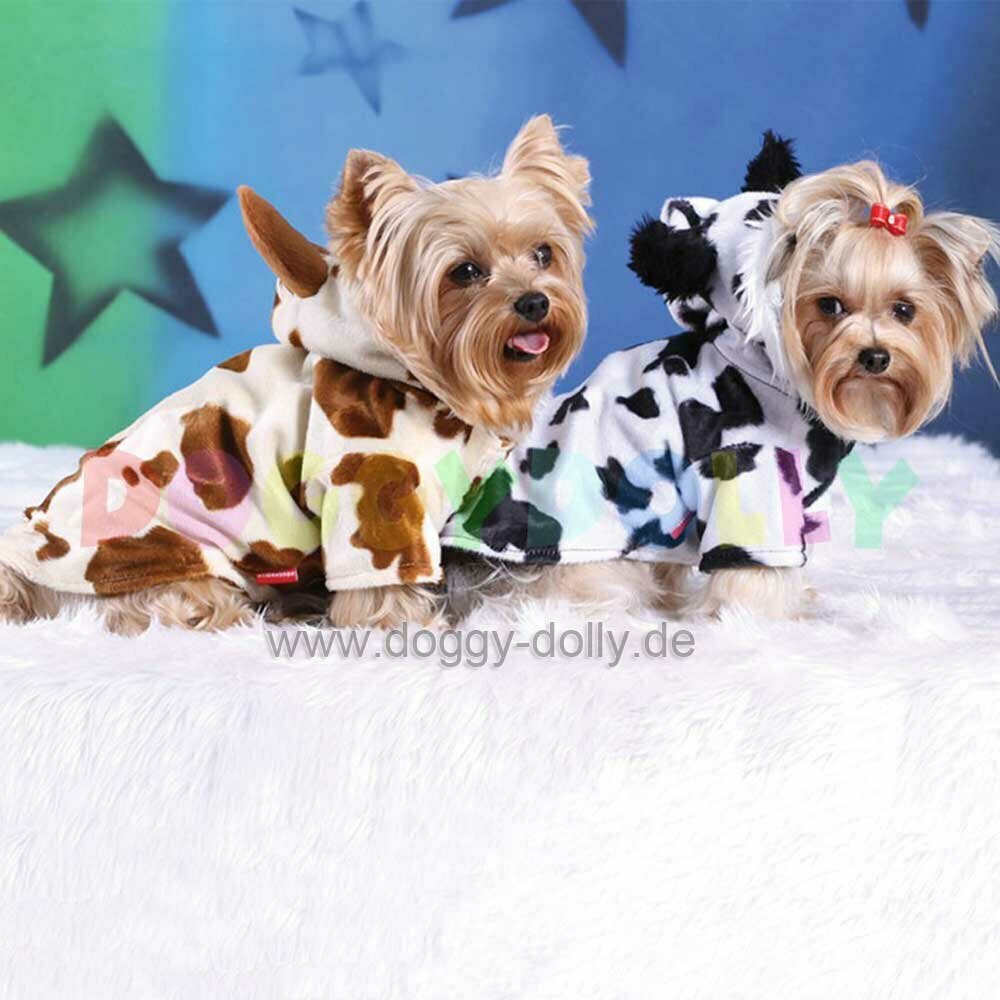 Kostüme für Hunde braune Kuh und weiße Kuh ideal für den Karneval