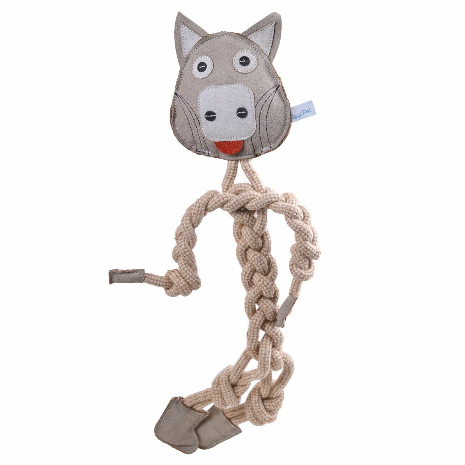 Hundespielzeug grauer Wolf 44 cm von GogiPet ® 