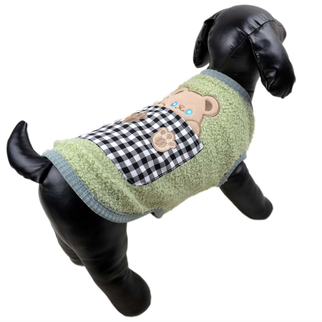 Teddy Hundepullover - warmer Hundepullover grün