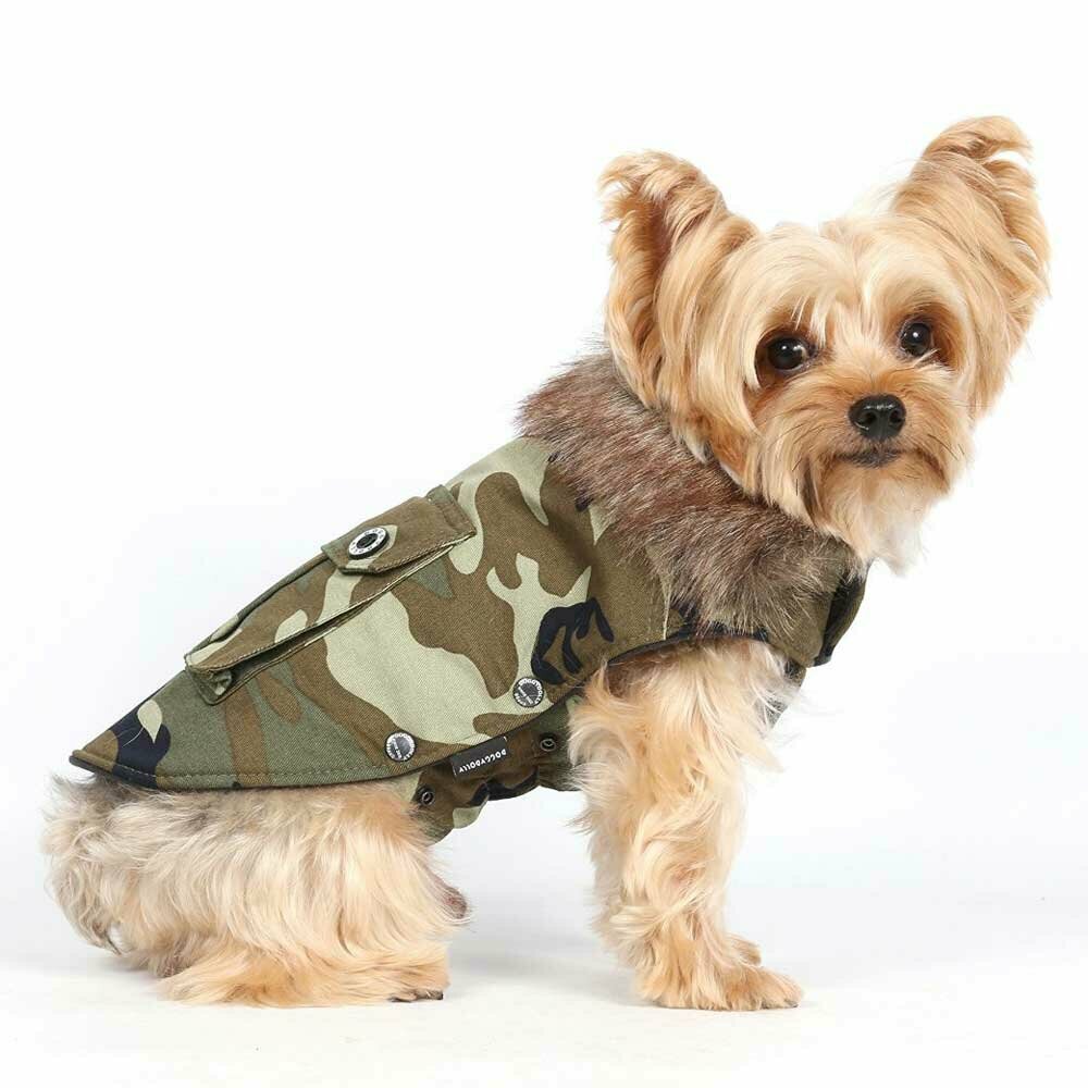 Warme Hundebekleidung für den Wintern Camouflage Hundemantel