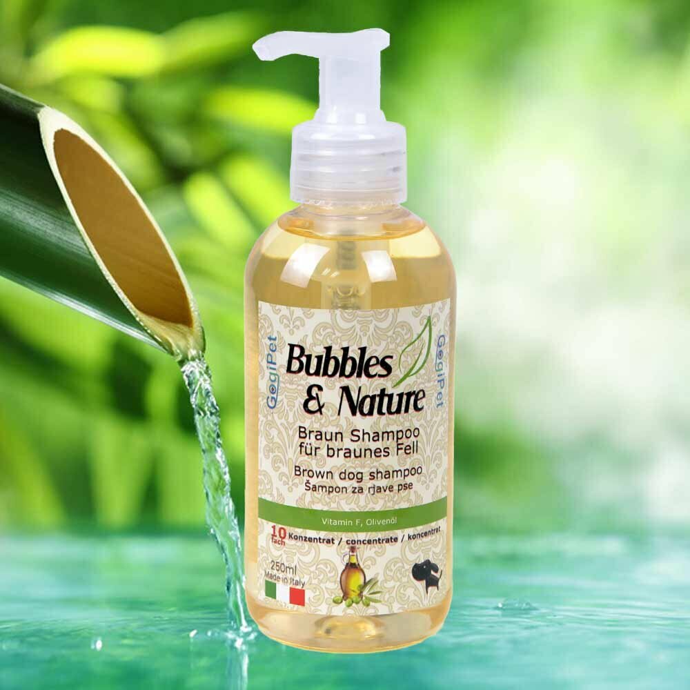 Bubbles & Nature Super Braun Hundeshampoo für braune Hunde